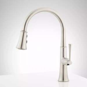 Signature Hardware Perdita Single-Hole Pull-Down Kitchen Faucet - Stainless Stee